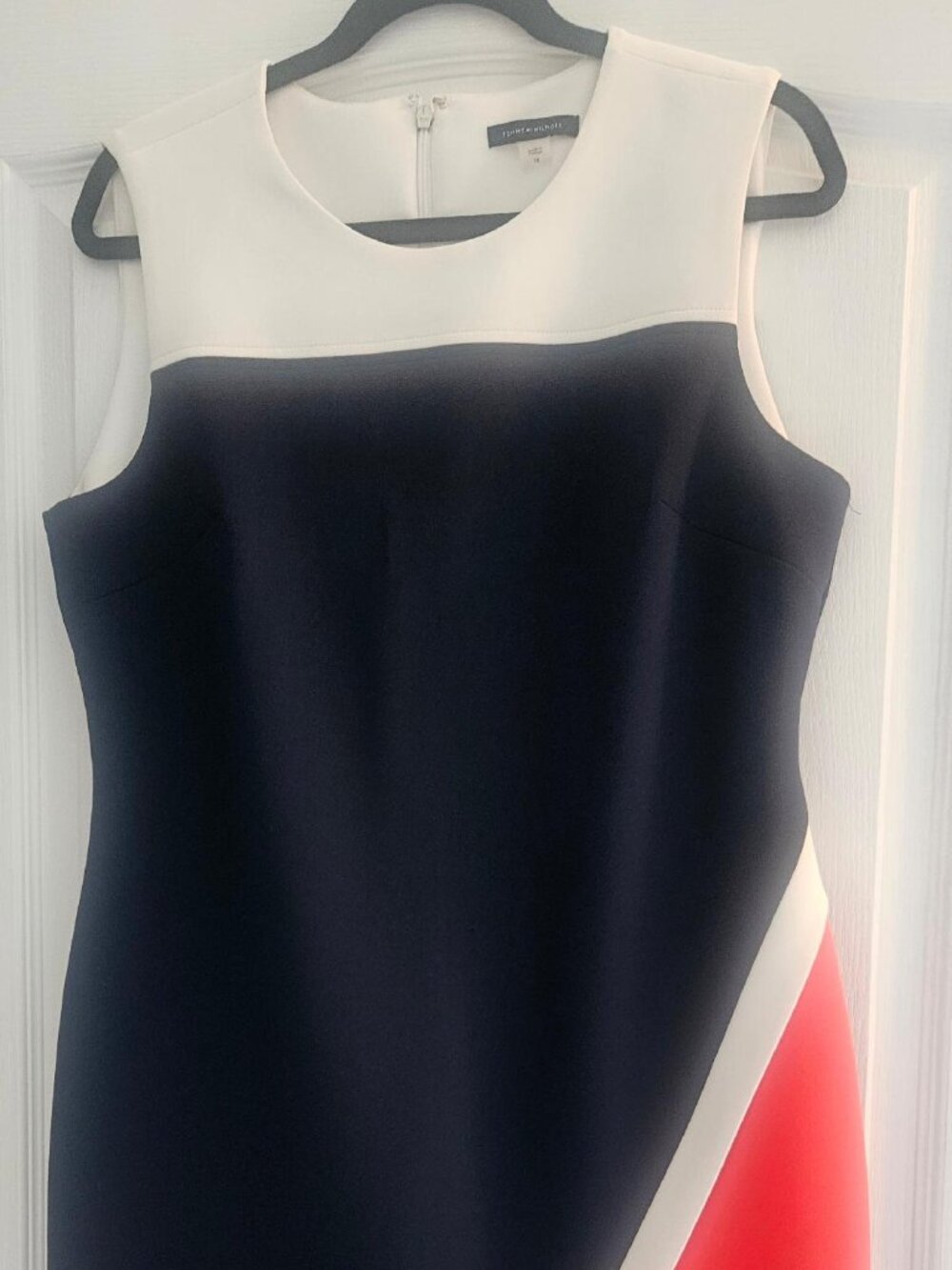 navy asymmetric dress